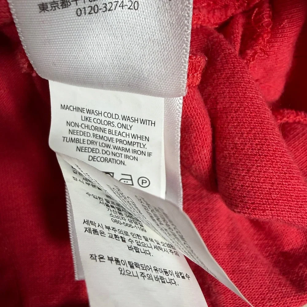 Polo Ralph Lauren Red Long Sleeve 1/4 Zip Pullover Blue Pony Casual Layering XL‎